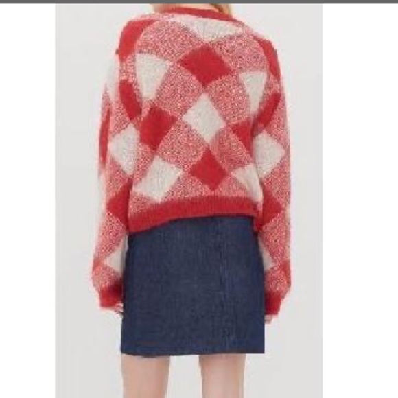 Sweater Weather🍁 Shop Sandro Sparks Plaid Mohair Sweater - Picture 3 of 11